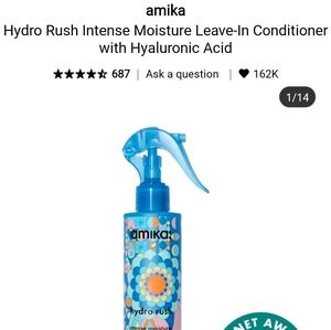 NWT AMIKA HYDRO RUSH INTENSE MOISTURE LEAVE IN CONDITIONER